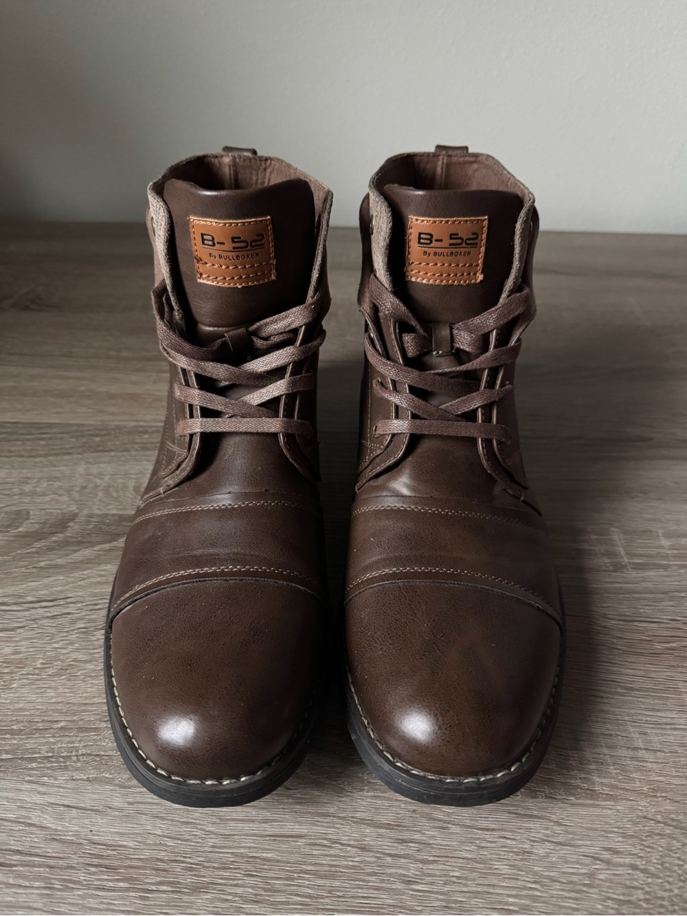Bullboxer B-52 Vinny Brown Combat Boots Men's US 12 Lace Up Ankle Boots‎ - Picture 2 of 5